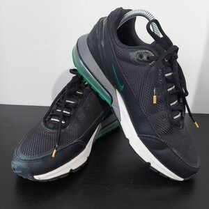 Nike Air Max 270 Shoes Womens Size 7.5 Black Green Air Bubble Running Sneakers